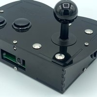 BASIC Mini Monster PC Engine Joystick Kit - Stealth Black