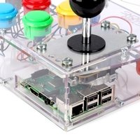 Clear Deluxe Arcade Controller Kit for Raspberry Pi - Classic