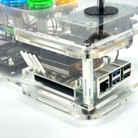 Clear Deluxe Arcade Controller Kit for Raspberry Pi V2 - Classic