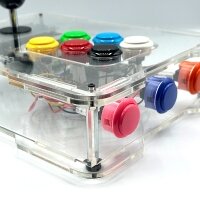 Clear Deluxe Arcade Controller Kit for Raspberry Pi V2 - Classic