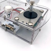 Clear Mini Monster Retro Gaming Joystick Kit - Crystal Clear