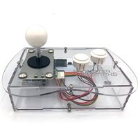 Clear Mini Monster Retro Gaming Joystick Kit - Crystal White