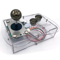 Clear Mini Monster Retro Gaming Joystick Kit - Gunmetal Grey