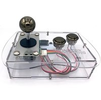 Clear Mini Monster Retro Gaming Joystick Kit - Gunmetal Grey