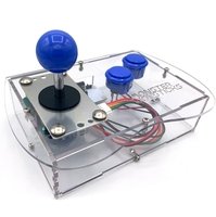 Clear Mini Monster Retro Gaming Joystick Kit - Hazy Purple