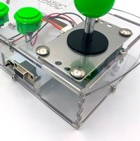 Clear Mini Monster Retro Gaming Joystick Kit - Jelly Green