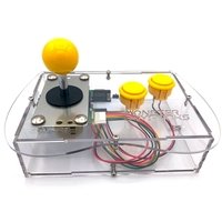 Clear Mini Monster Retro Gaming Joystick Kit - Mellow Yellow