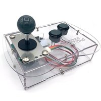 Clear Mini Monster Retro Gaming Joystick Kit - Stealth Grey