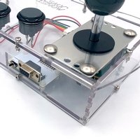 Clear Mini Monster Retro Gaming Joystick Kit - Stealth Grey