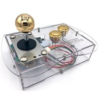 Clear Mini Monster Retro Gaming Joystick Kit - Victory Gold