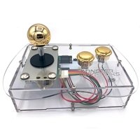 Clear Mini Monster Retro Gaming Joystick Kit - Victory Gold