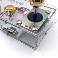 Clear Mini Monster Retro Gaming Joystick Kit - Victory Gold