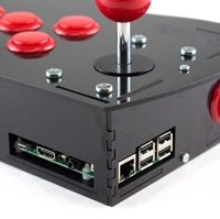 Deluxe Arcade Controller Kit for Raspberry Pi - Cherry Red