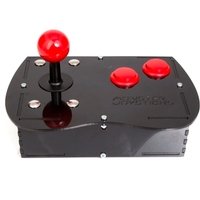 Deluxe BASIC Mini Monster Retro Gaming Joystick Kit - Cherry Red