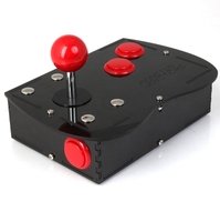 Deluxe Mini Monster PC Engine Joystick Kit - Cherry Red