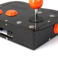 Deluxe Mini Monster PC Engine Joystick Kit - Electric Orange