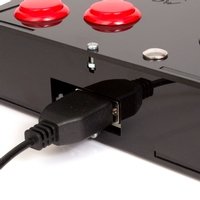 Deluxe Mini Monster Retro Gaming Joystick Kit - Cherry Red