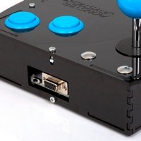 Deluxe Mini Monster Retro Gaming Joystick Kit - Ice Blue