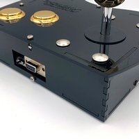 Deluxe Mini Monster Retro Gaming Joystick Kit - Victory Gold