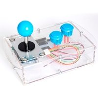 Clear Mini Monster Retro Gaming Joystick Kit - Ice Blue