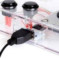 Clear Mini Monster Retro Gaming Joystick Kit - Stealth Black