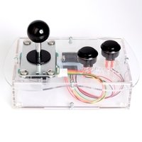 Clear Mini Monster Retro Gaming Joystick Kit - Stealth Black