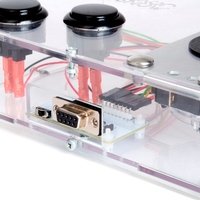 Clear Mini Monster Retro Gaming Joystick Kit - Stealth Black