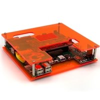 MiSTer Multisystem Open Frame Case - Lava Orange