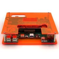 MiSTer Multisystem Open Frame Case - Lava Orange