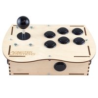 Plywood Deluxe Arcade Controller Kit for Raspberry Pi - Stealth Black