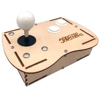 Plywood Mini Monster Retro Gaming Joystick Kit - Crystal White