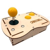 Plywood Mini Monster Retro Gaming Joystick Kit - Mellow Yellow