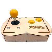 Plywood Mini Monster Retro Gaming Joystick Kit - Mellow Yellow