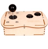 Plywood Mini Monster Retro Gaming Joystick Kit - Stealth Black