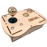 Plywood Mini Monster Retro Gaming Joystick Kit - Victory Gold