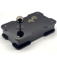 Super Deluxe 8/16bit Retro Joystick - Gunmetal Grey