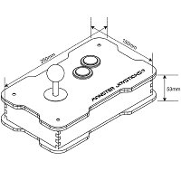 Super Deluxe 8/16bit Retro Joystick Kit - Crystal Clear