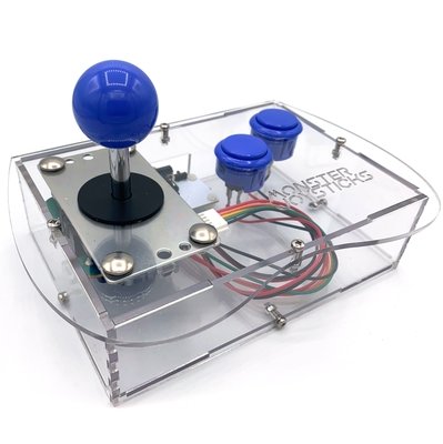 Clear Mini Monster Retro Gaming Joystick Kit - Hazy Purple