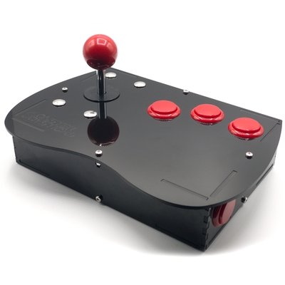 Deluxe Mega Drive/Genesis Retro Joystick Kit - Cherry Red