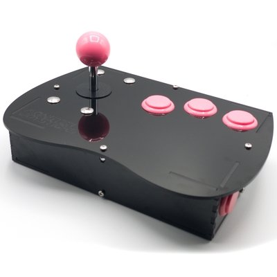 Deluxe Mega Drive/Genesis Retro Joystick Kit - Cyber Pink