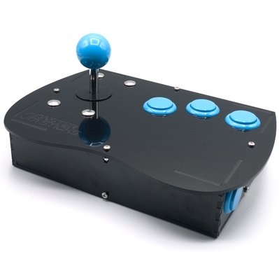 Deluxe Mega Drive/Genesis Retro Joystick Kit - Ice Blue