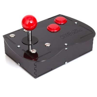 Deluxe Mini Monster Retro Gaming Joystick Kit - Cherry Red