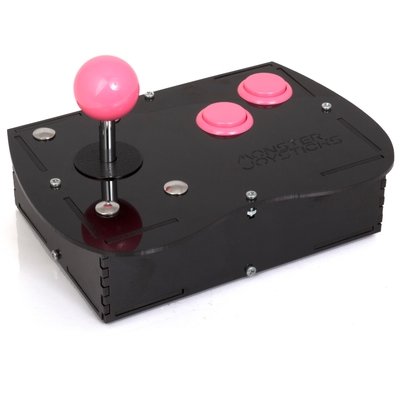 Deluxe Mini Monster Retro Gaming Joystick Kit - Cyber Pink