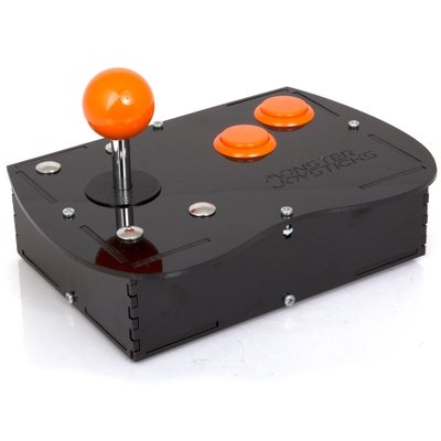 Deluxe Mini Monster Retro Gaming Joystick Kit - Electric Orange