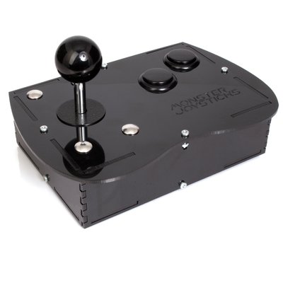 Deluxe Mini Monster Retro Gaming Joystick Kit - Stealth Black