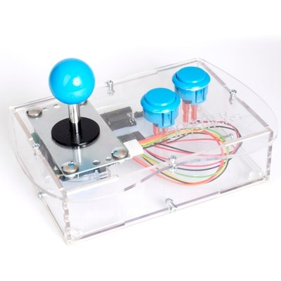 Clear Mini Monster Retro Gaming Joystick Kit - Ice Blue