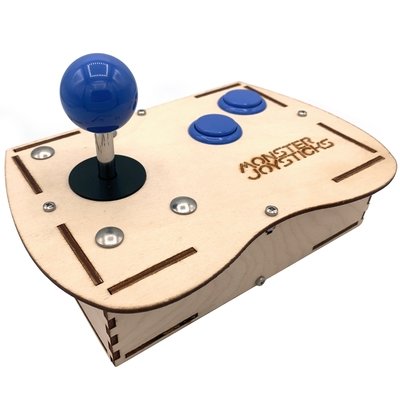 Plywood Mini Monster Retro Gaming Joystick Kit - Hazy Purple